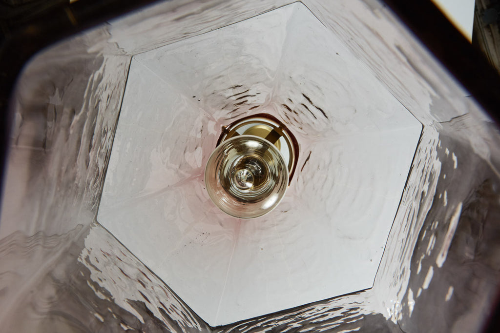 Venini Amethyst Glass Hexagon Pendant