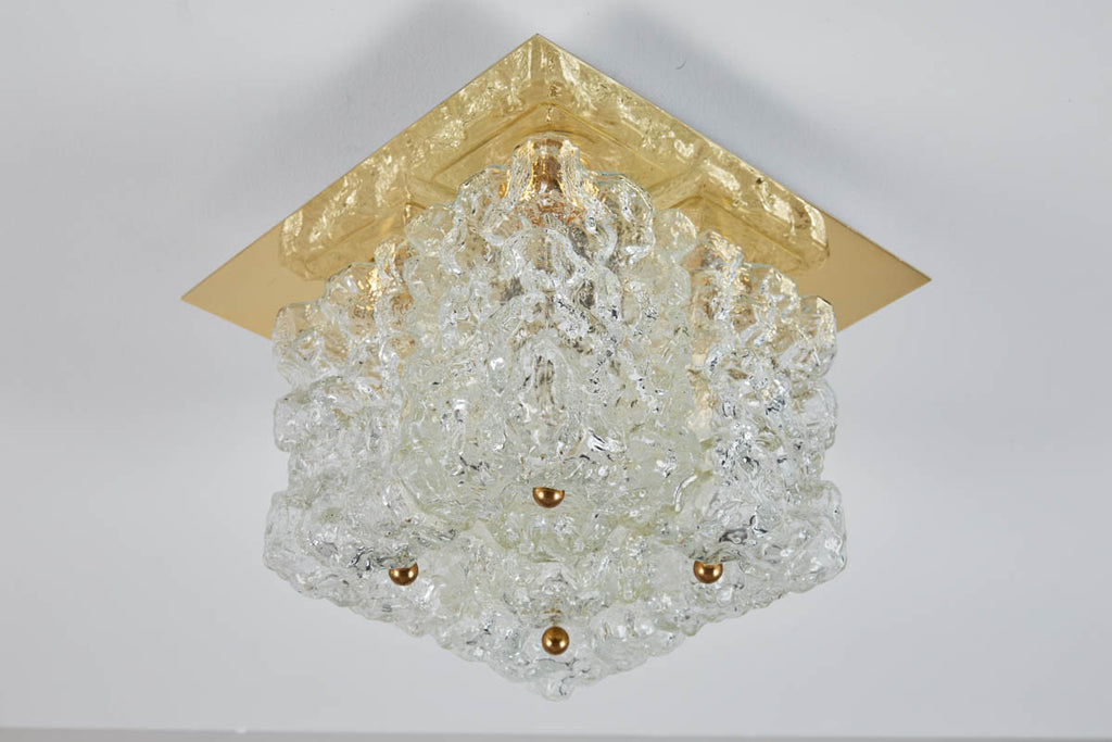 Limburg Ice Glass Flushmount