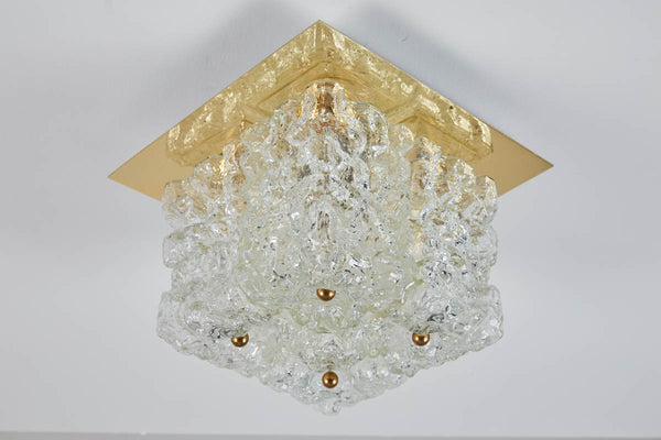 Limburg Ice Glass Flushmount