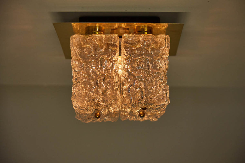 Limburg Ice Glass Flushmount