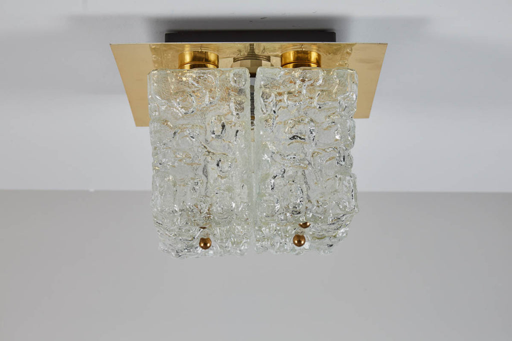 Limburg Ice Glass Flushmount