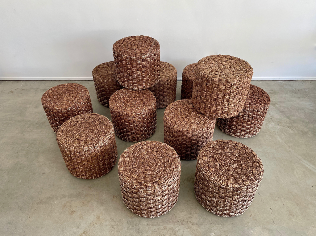 Audoux Minet Style Rope Stools