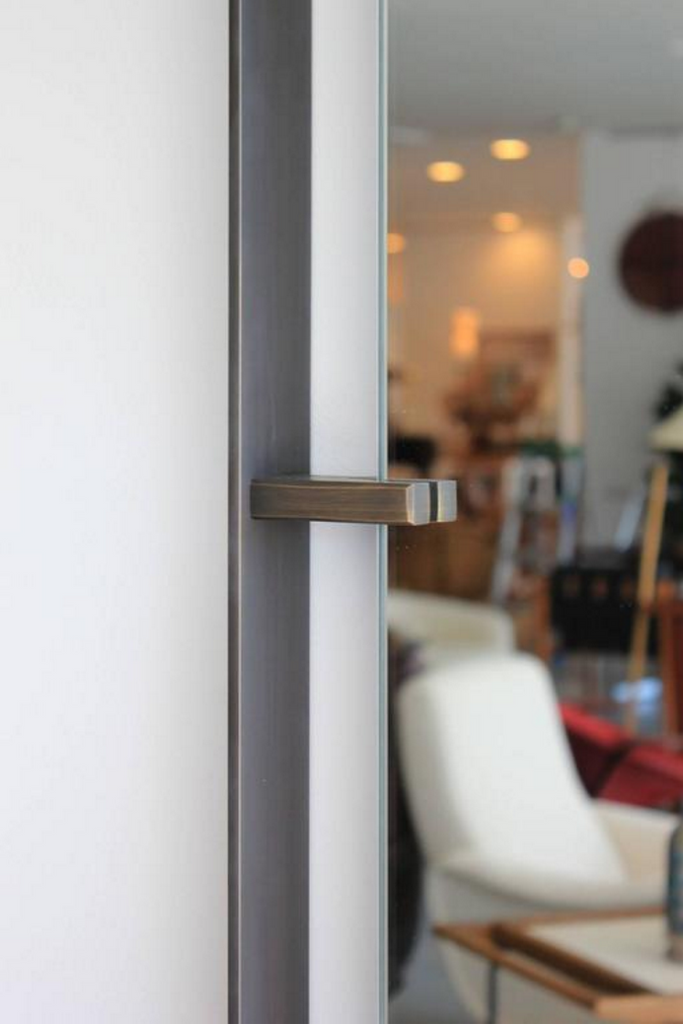 Emmerson Rectangular Metal and Leather Mirror