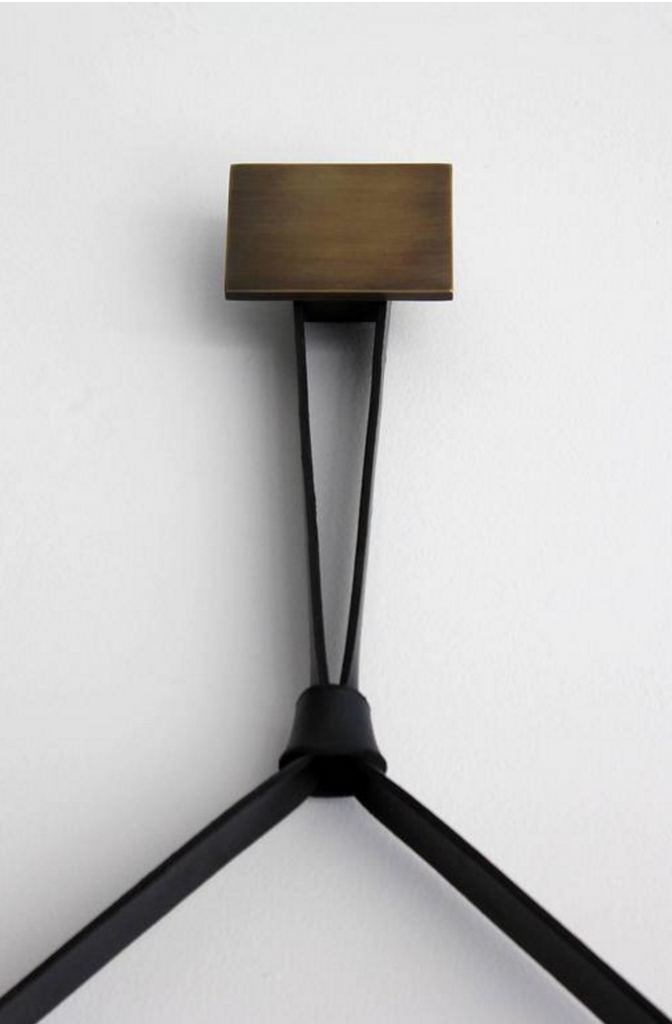 Emmerson Rectangular Metal and Leather Mirror